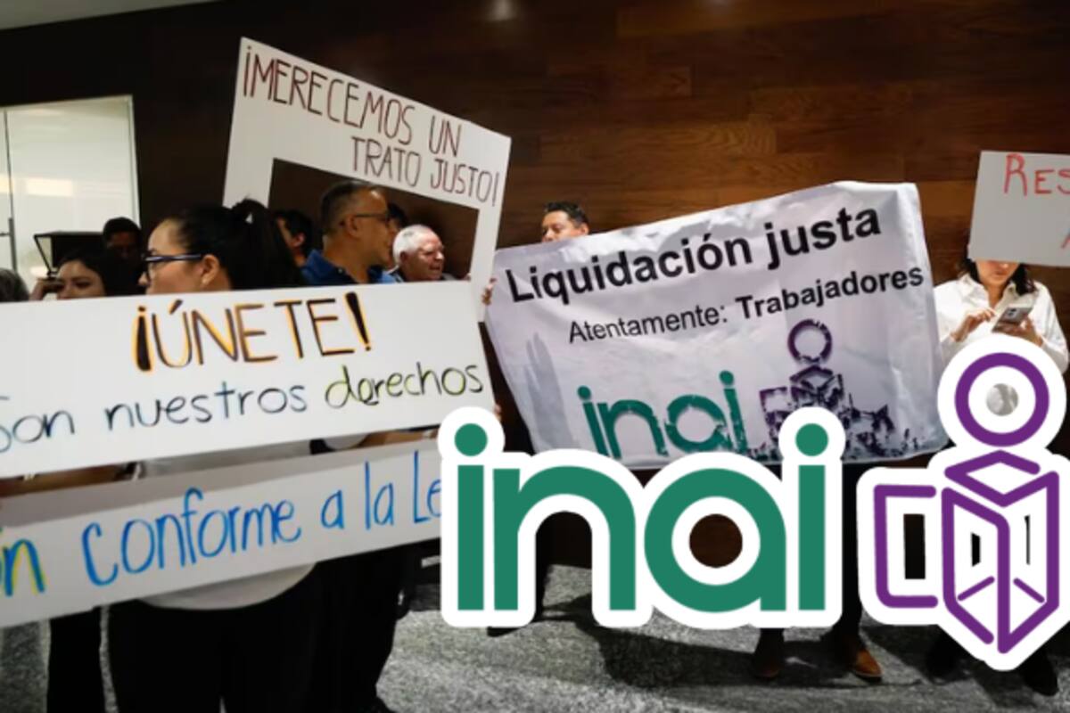 Trabajadores del Inai protestan por falta de información sobre su futuro laboral