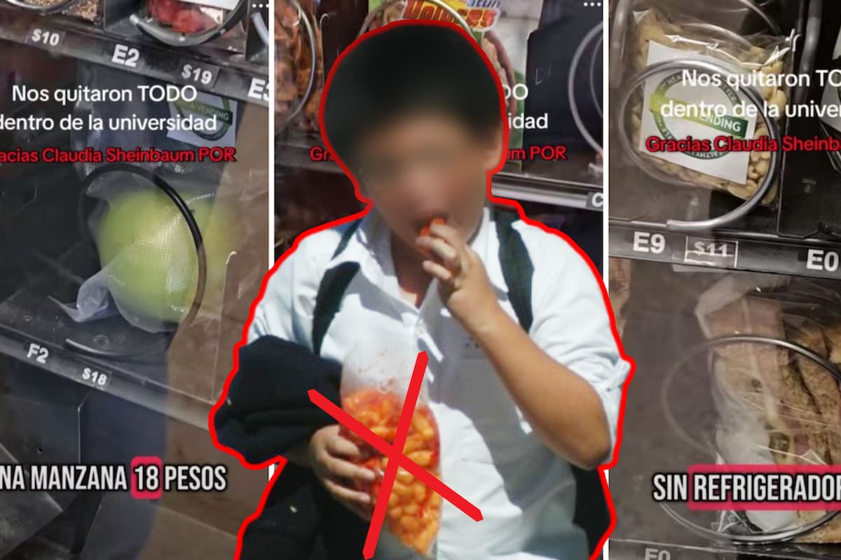 Estos son los nuevos productos que venden las máquinas expendedoras en escuelas tras prohibición de papitas y comida chatarra: “atún y más”; alumnos se quejan “gracias Claudia por...”