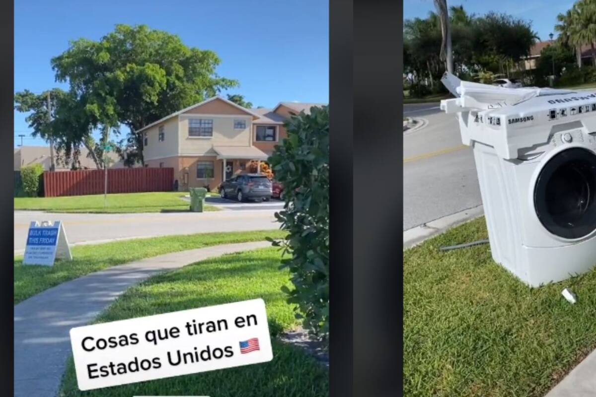 VIDEO: Tiktoker revela lo que tiran a la basura en EU y sorprende a usuarios, “Me hago la casa”