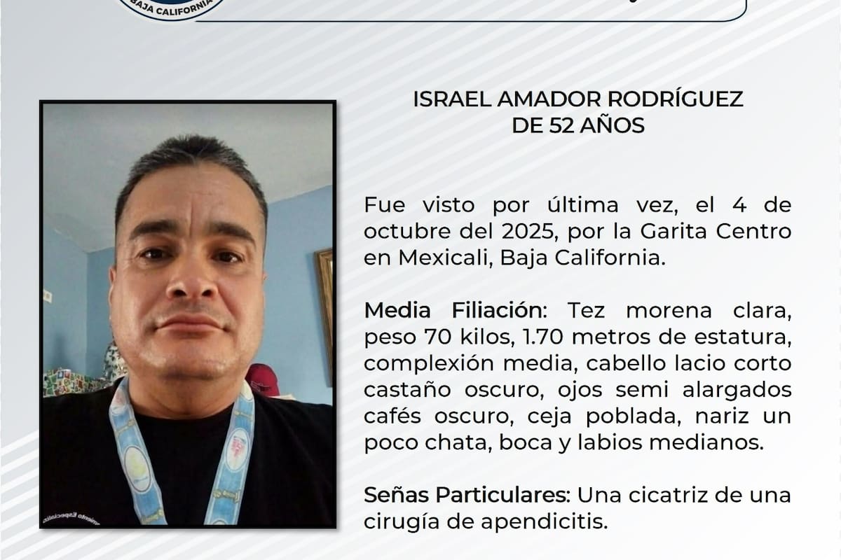 Lo buscan desde octubre: ayuden a localizar a Israel Amador Rodríguez