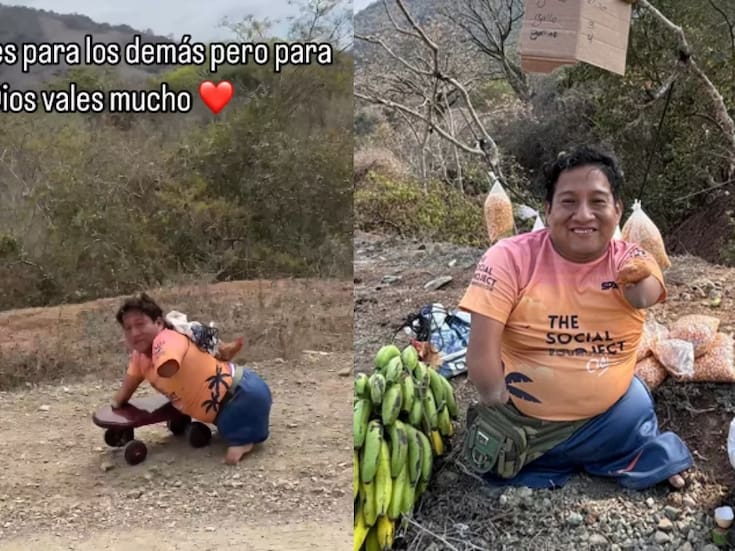 “No tiene extremidades y se mueve a través de una patineta.”: hombre conmueve en redes por su discapacidad y resiliencia