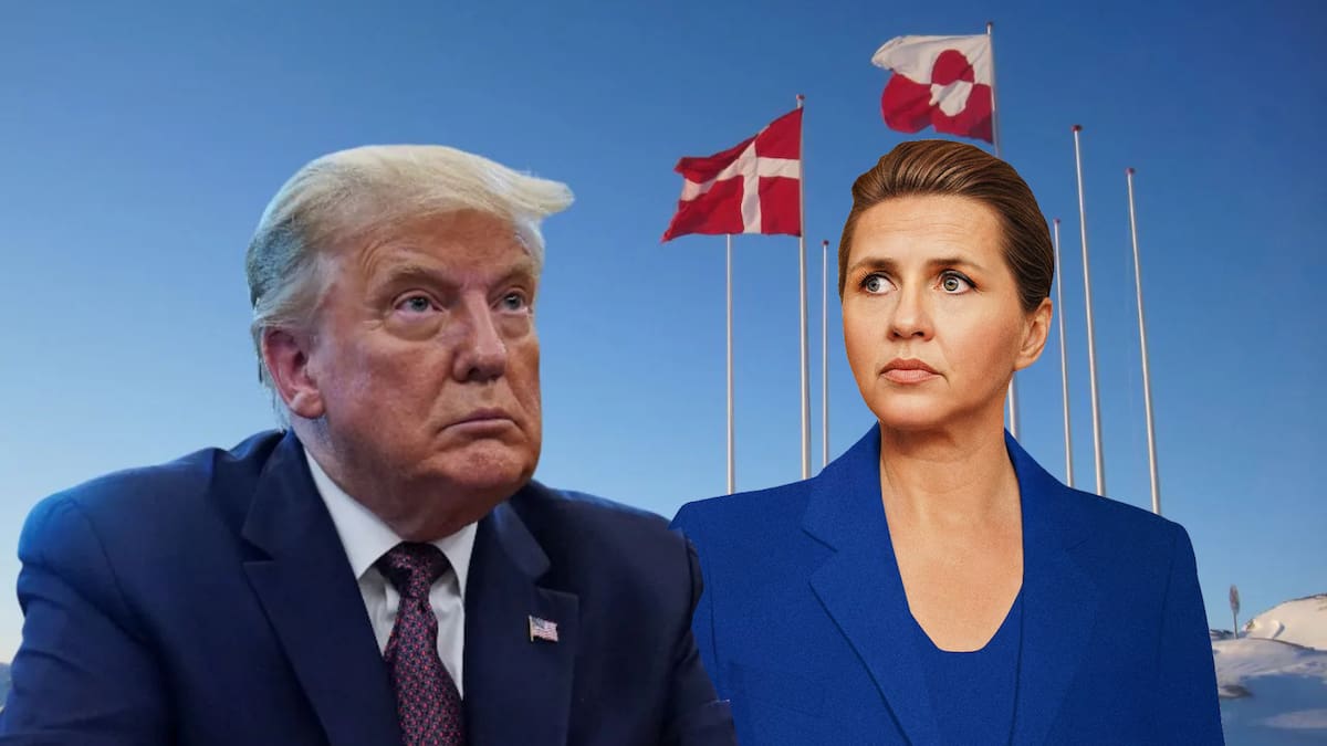 Mette Frederiksen, primera ministra de Dinamarca, adviritió a Donald Trump sobre sus intenciones en Groenlandia tras lo ocurrido en Venezuela. | AP