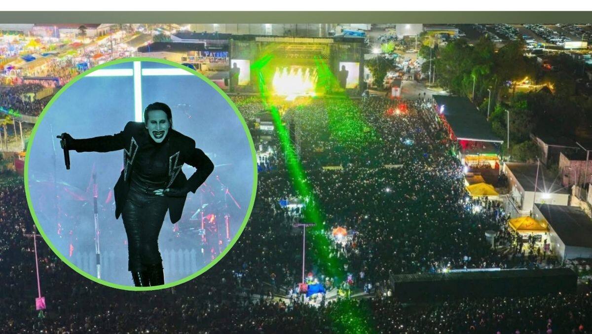 Marilyn Manson reúne a más de 200 mil personas en la FENAPO 2025 pese a protestas religiosas