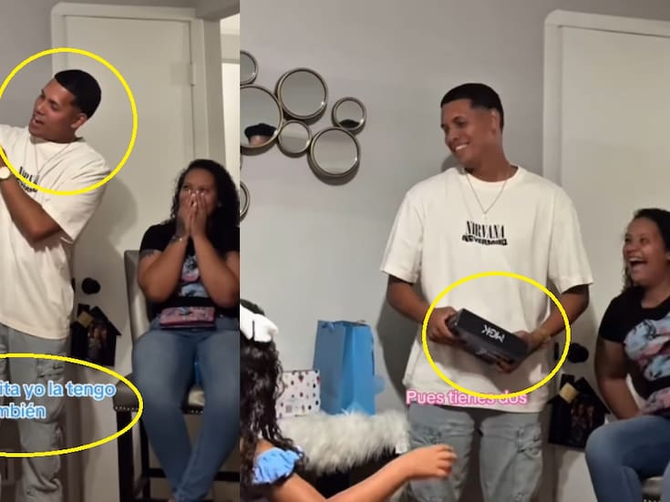 Hombre cumple años y su familia le envuelve sus propias cosas como regalos