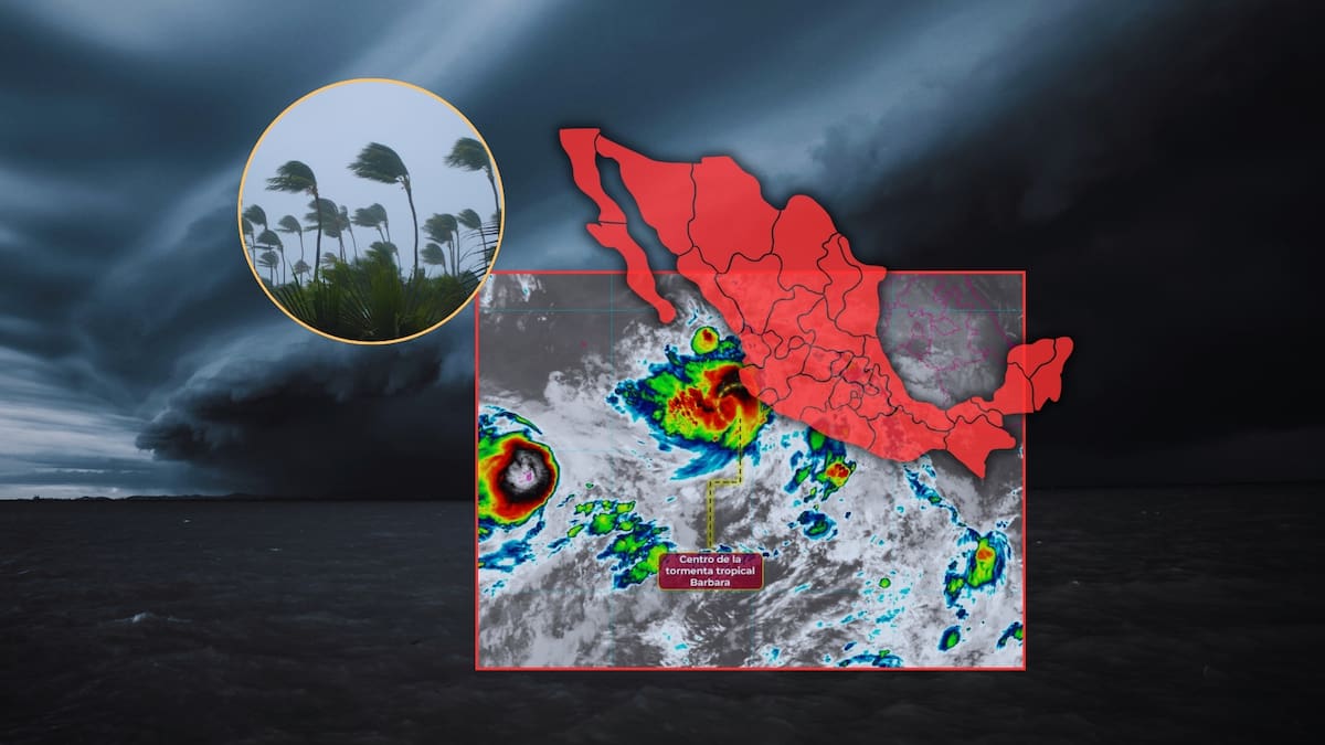 Huracán Bárbara se aproxima a costas mexicanas. Foto: Especial
