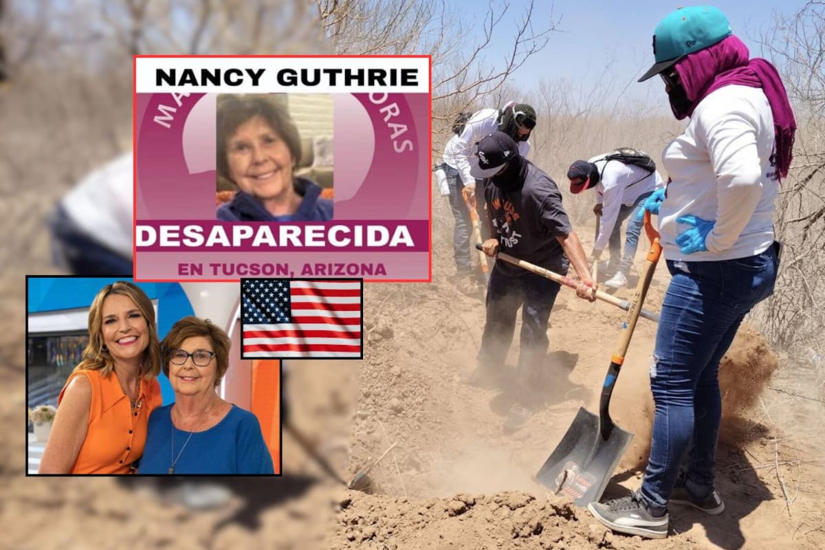 Entre cactus y arena: Madres Buscadoras de Sonora cruzan a Estados Unidos e inician rastreos en el desierto de Arizona en la búsqueda de Nancy Guthrie, madre de la periodista Savannah Guthrie desaparecida desde enero en Tucson: “sabemos leer la tierra”