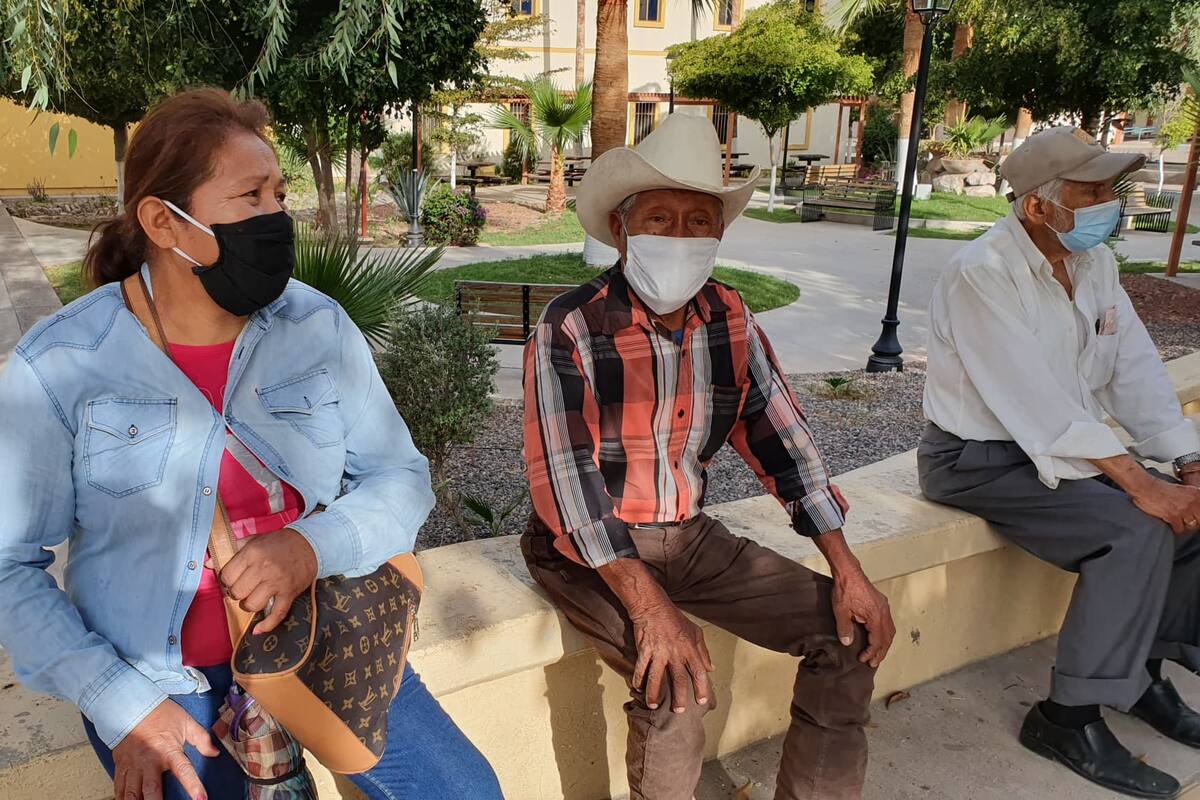 Largas filas en la Universidad de Sonora para vacunación contra Covid-19