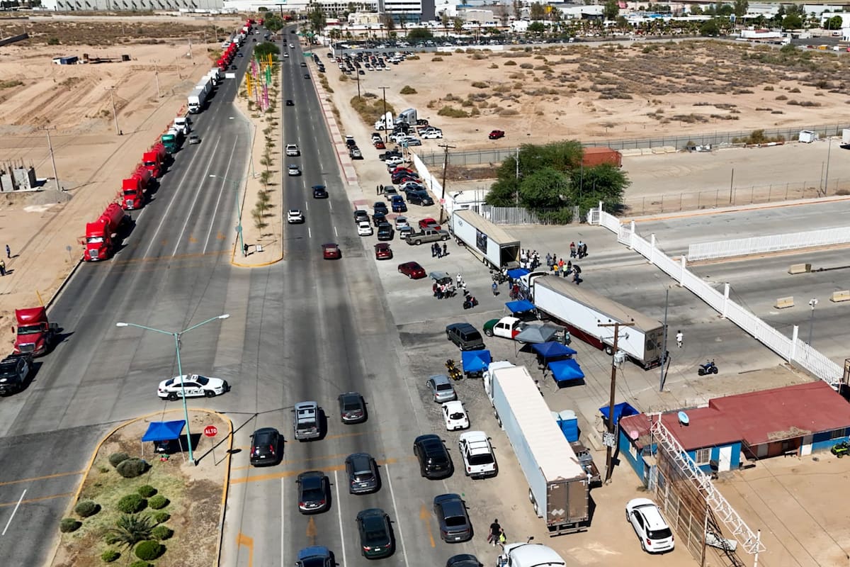 Gobierno de BC amplía operaciones en cruce de Otay como respuesta temporal en lo que se destraba el cierre de la garita comercial en Mexicali