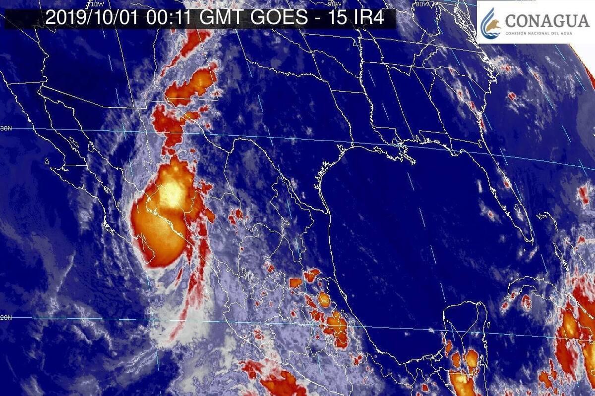Prevén que "Narda" toque tierra sonorense la mañana del martes
