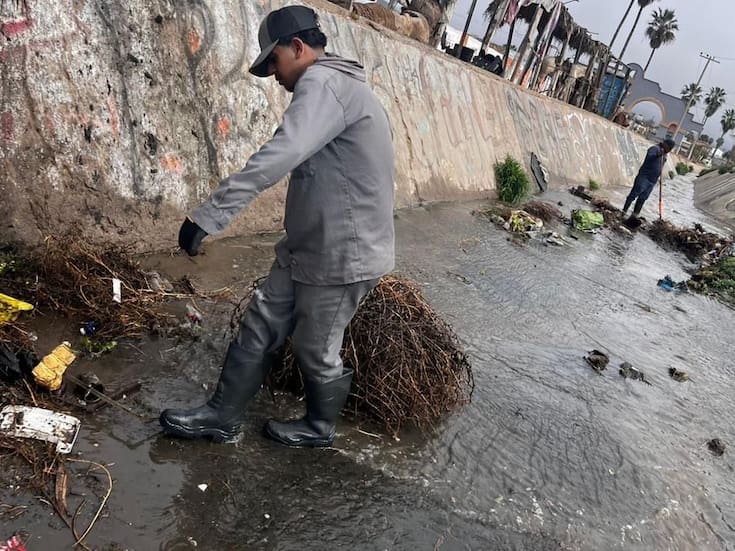 Rosarito reporta 90% de sus arroyos limpios ante pronóstico de lluvias