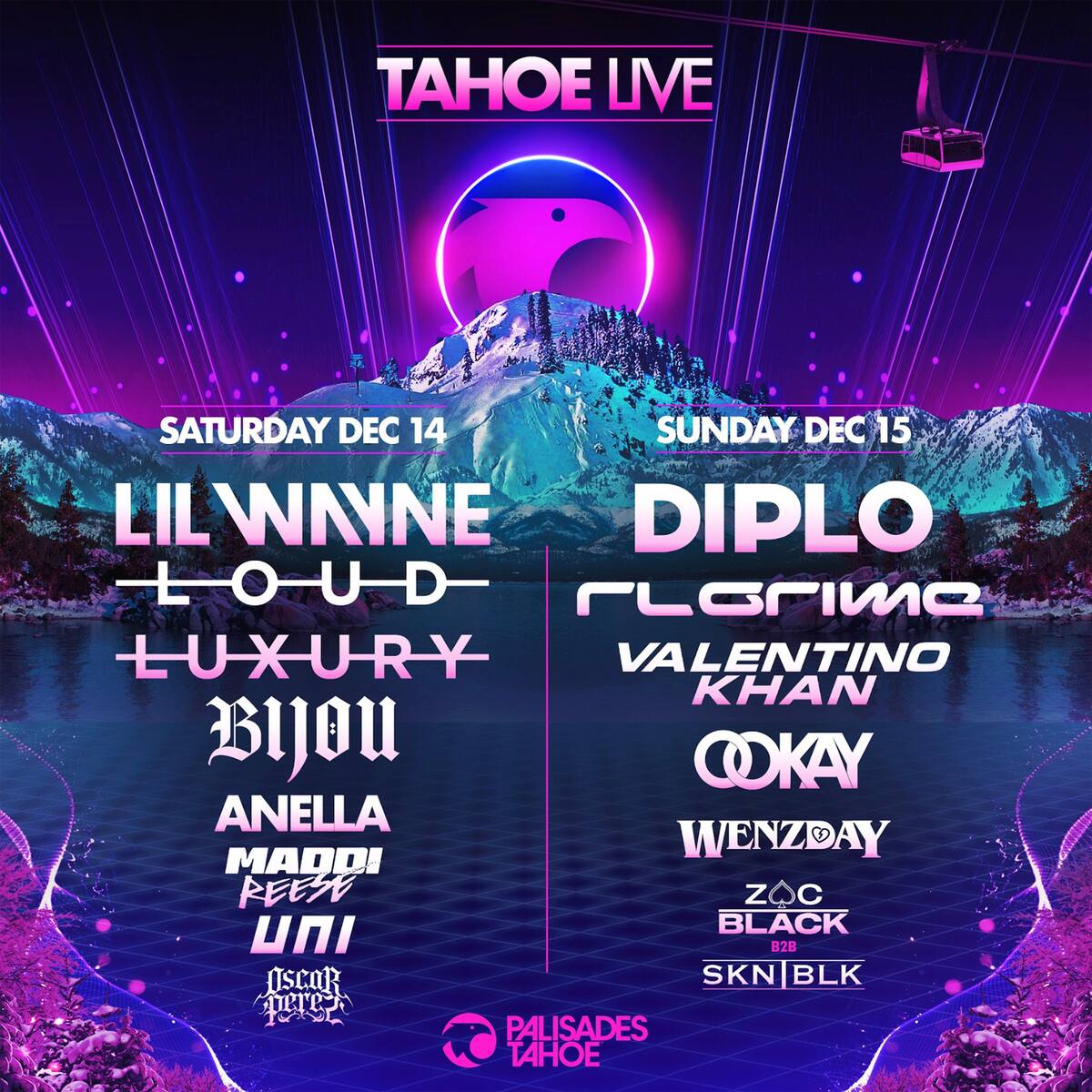 El programa y los invitados a Tahoe Live.