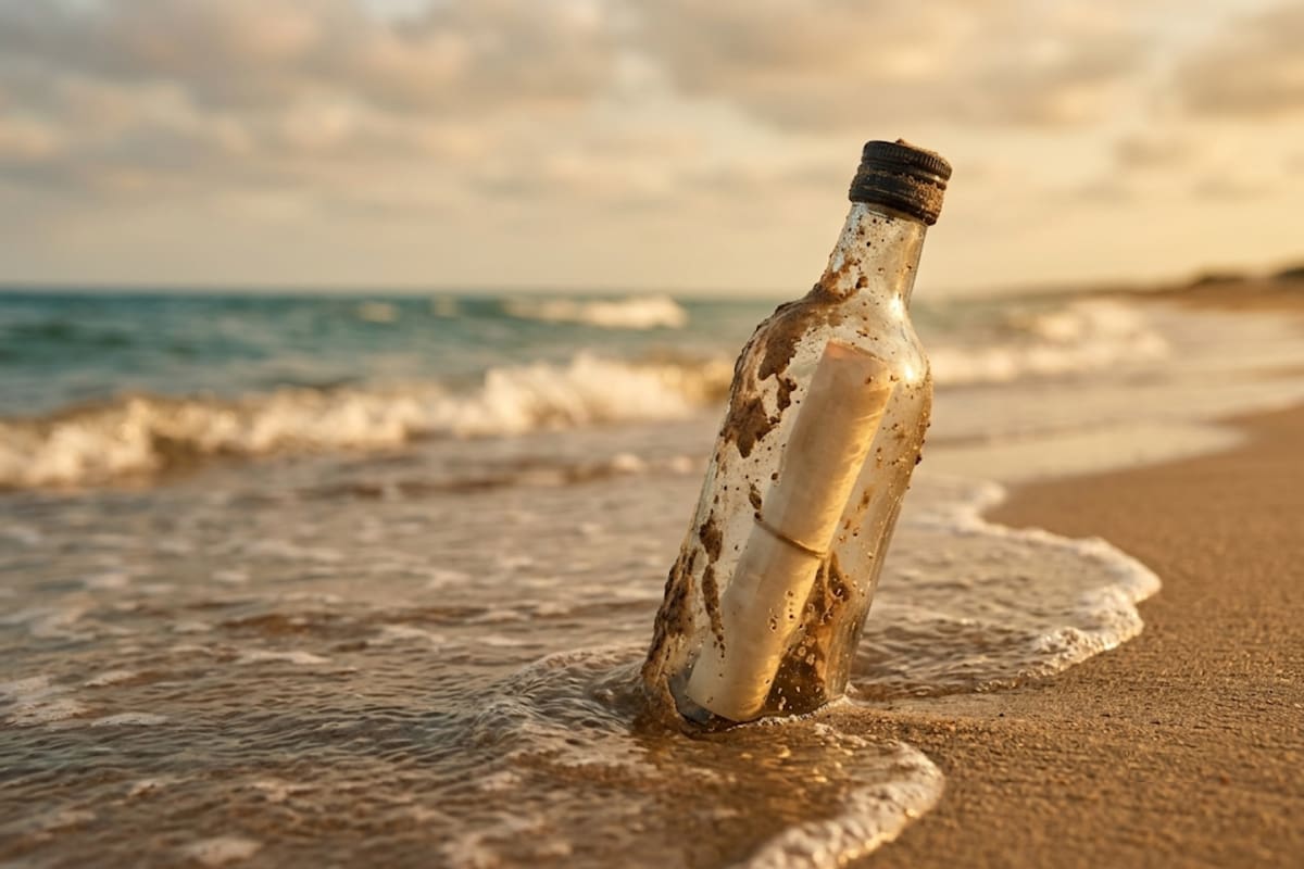 Una familia encontró una botella arrojada al mar en 1886 y descubrió en su interior un mensaje que permaneció oculto durante más de un siglo