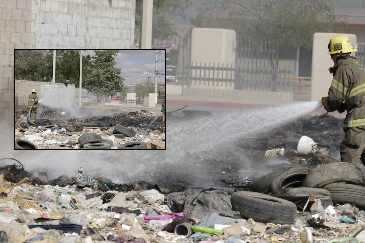 Incendio en terreno baldío provoca evacuación en el Jardín de Niños Deseret