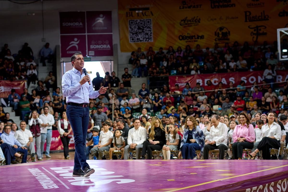 Froylán Gámez destaca inversión histórica en becas en Sonora: más de 607 mil apoyos y 3 mil 666 millones de pesos durante el gobierno de Durazo