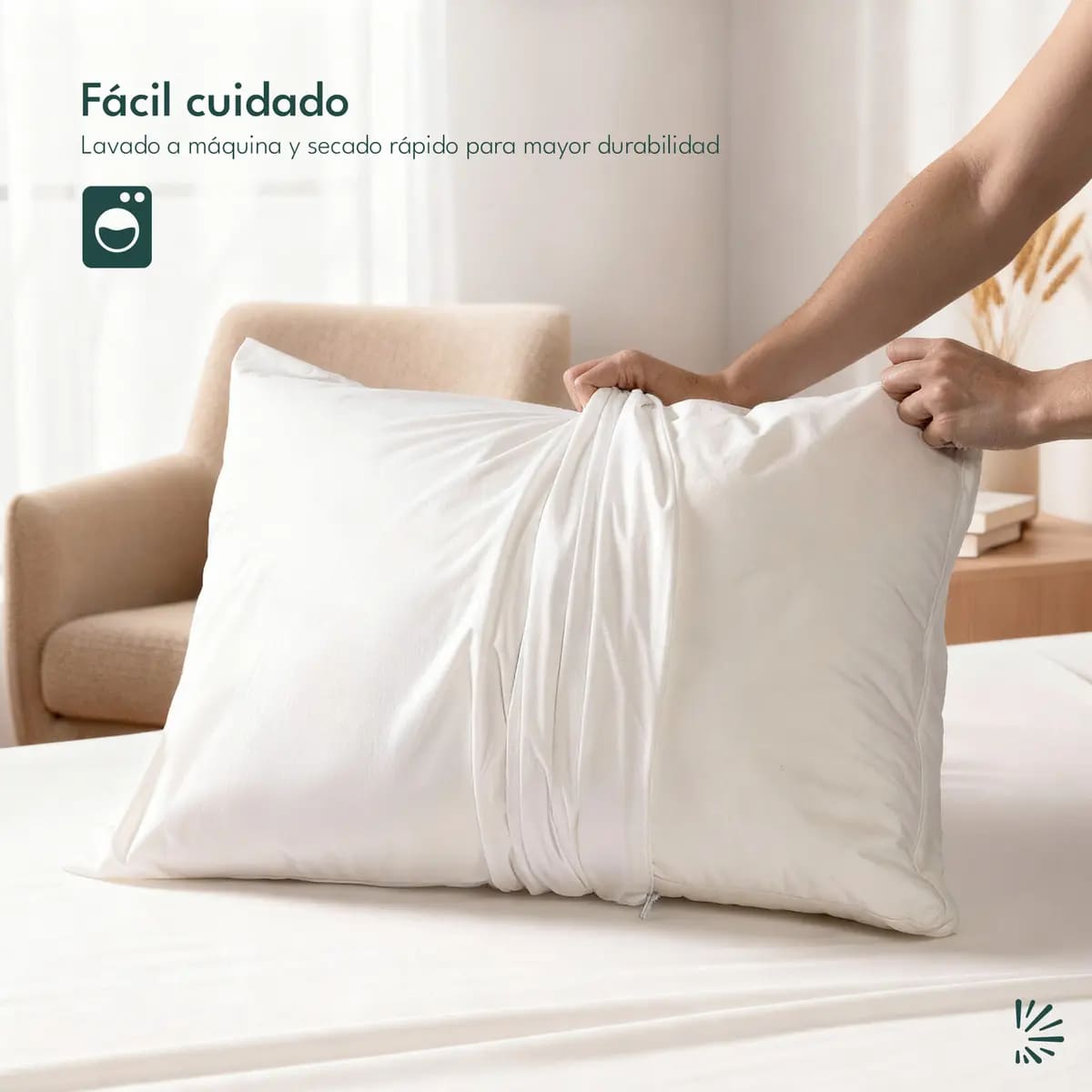 Paquete de cuatro piezas de protectores de almohada de la marca Dreamlab, | Mercado Libre