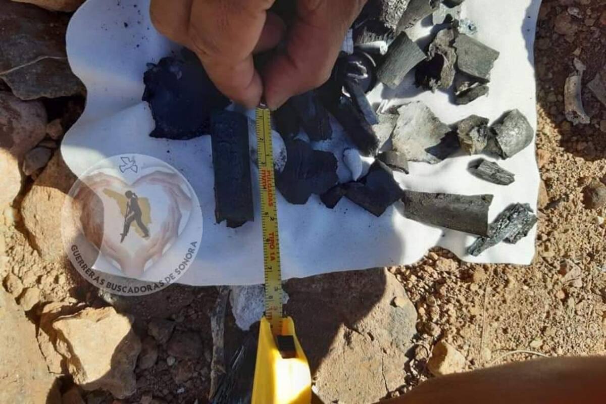 Guerreras Buscadoras de Sonora localiza restos humanos calcinados en el valle de Guaymas
