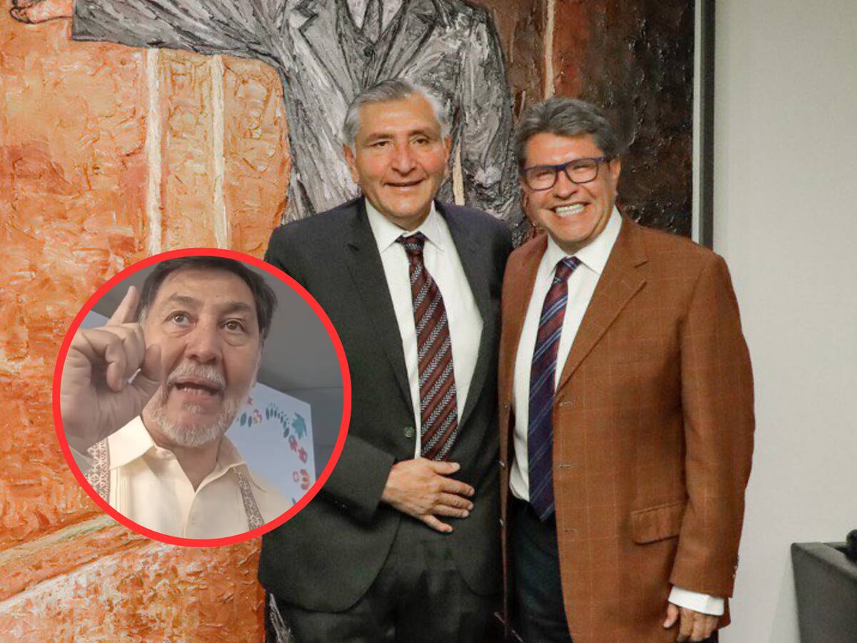 Noroña busca solución a conflicto entre Adán Augusto y Ricardo Monreal. | Crédito: X @RicardoMonrealA/El Universal