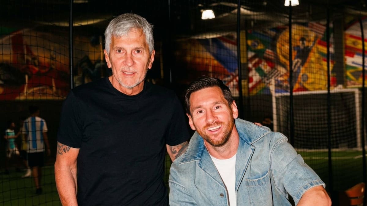 Lionel Messi junto a su padre, Jorge. (Foto: @leomessi)