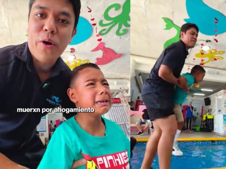 Escuela de natación desata la furia en redes tras lanzar publicidad de un niño llorando mientras es arrojado al agua