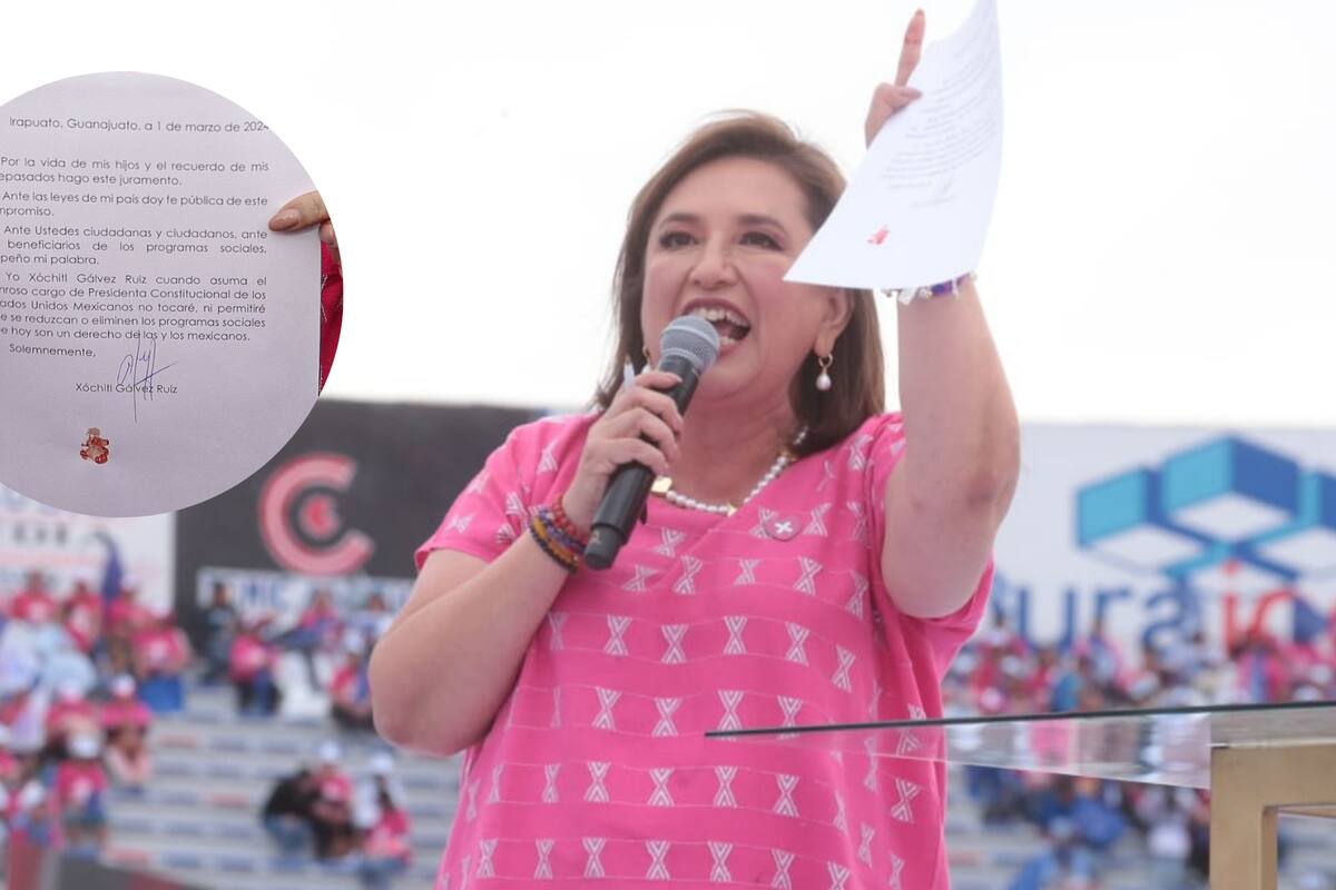 ¿Qué dice el documento que Xóchitl Gálvez firmó con sangre?