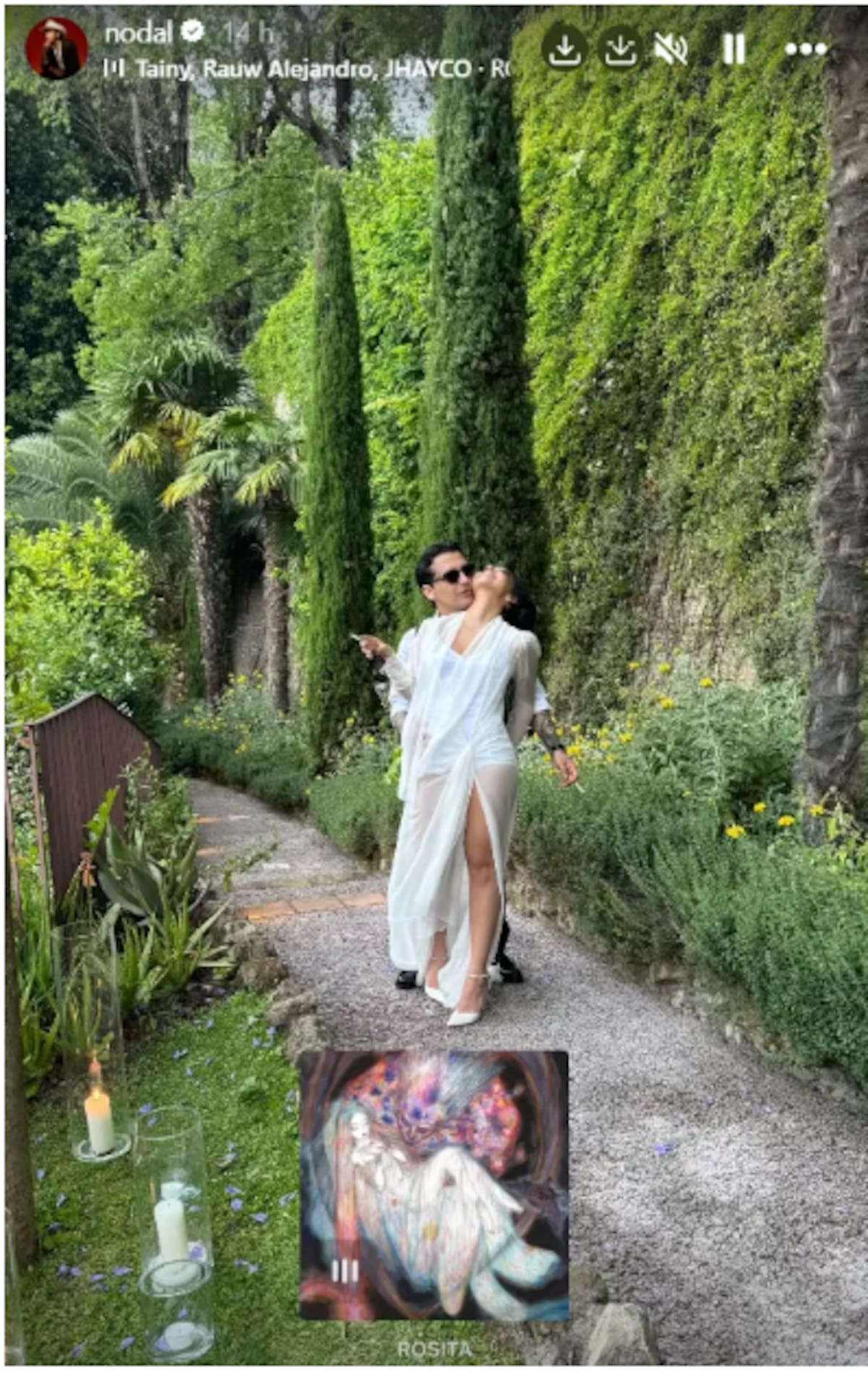 El cantante no tuvo reparo en compartir el tema en su cuenta de Instagram.