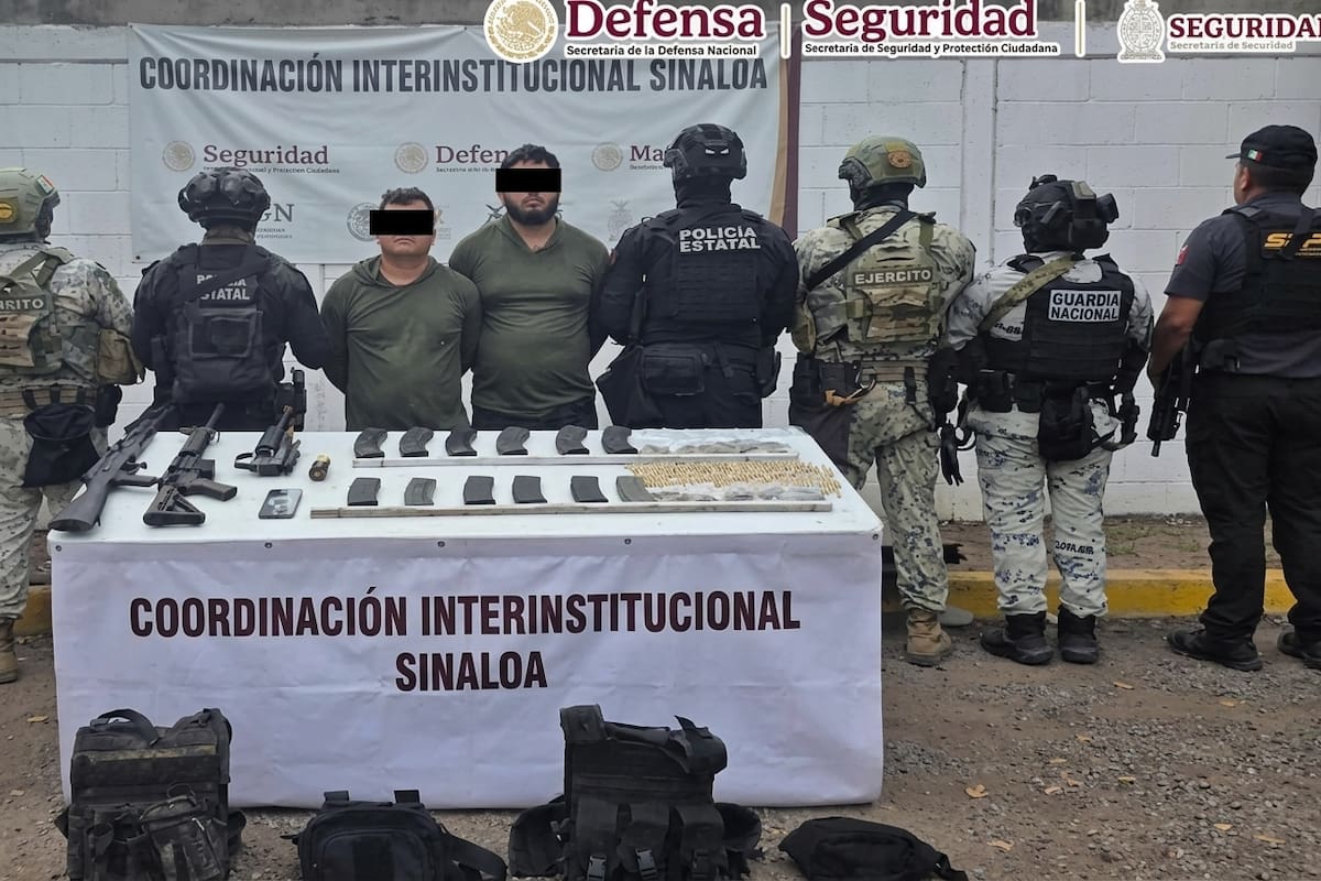Detienen a dos presuntos integrantes de Los Chapitos ligados al secuestro de 10 mineros en Sinaloa