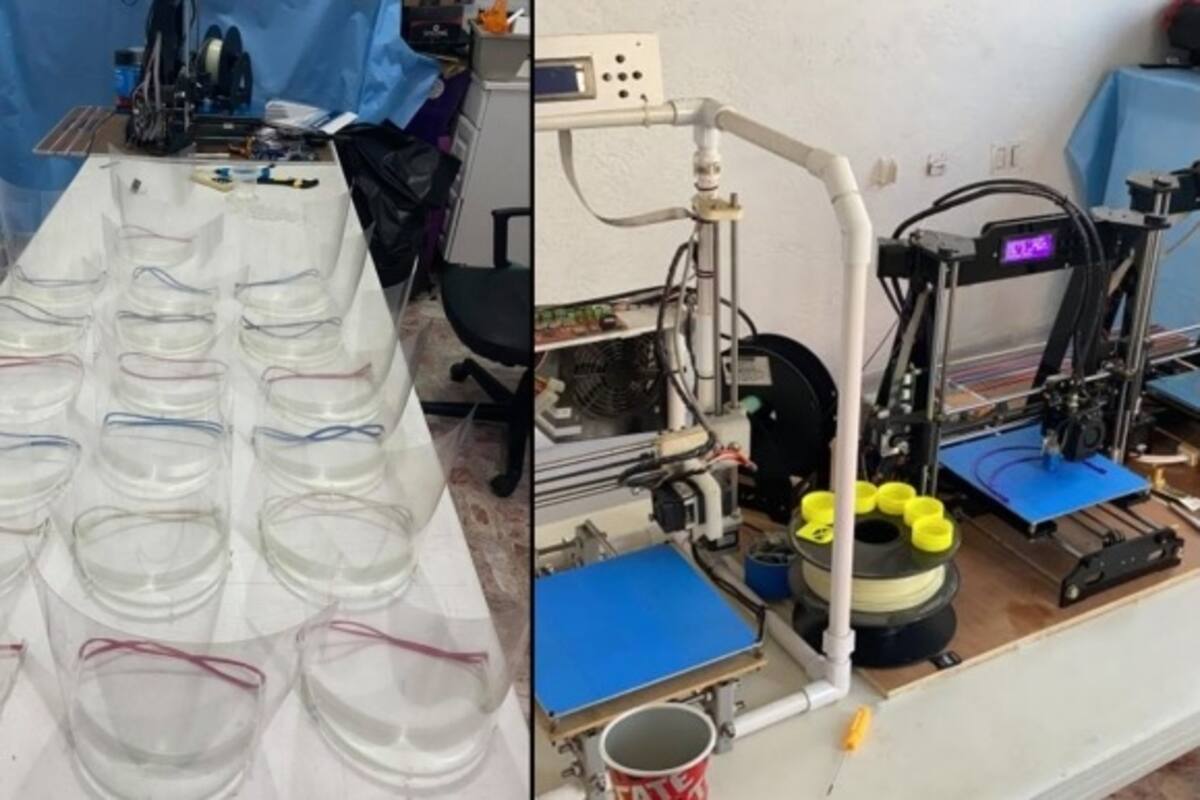 Joven elabora mascarillas gratis para personal médico de Campeche