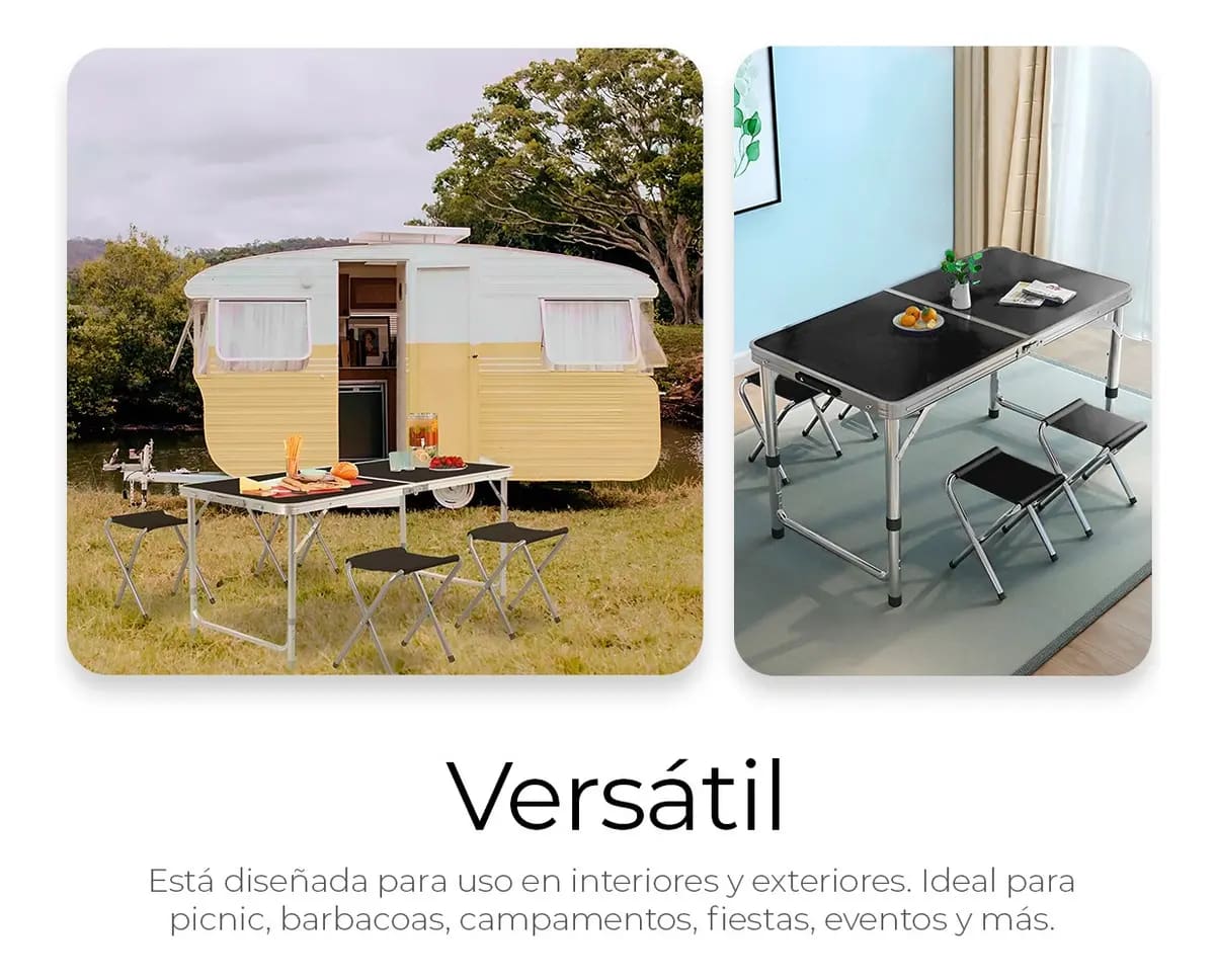 Mesa plegable para camping de la marca Raganet | Mercado Libre