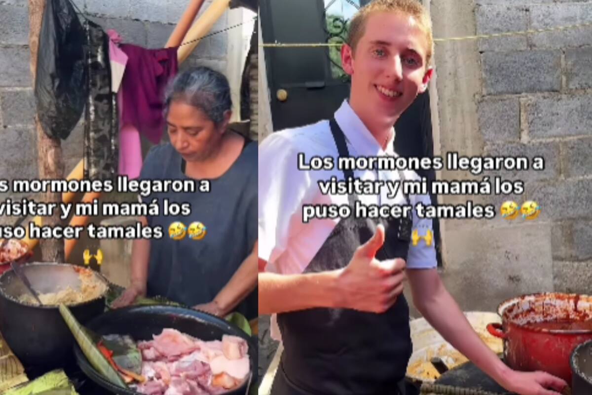 Mujer pone a mormones a ayudarle a hacer tamales y su ingenio se hace viral