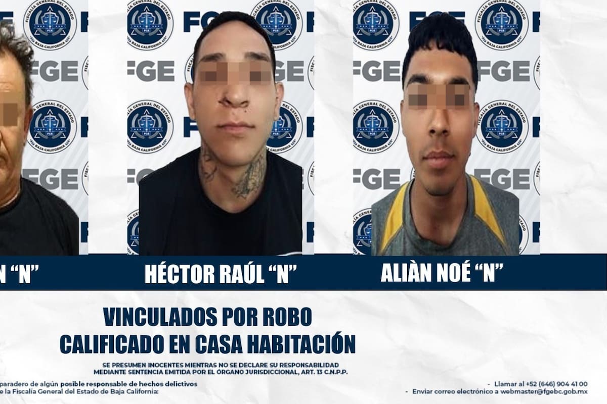 Vinculan a tres por robo violento en viviendas