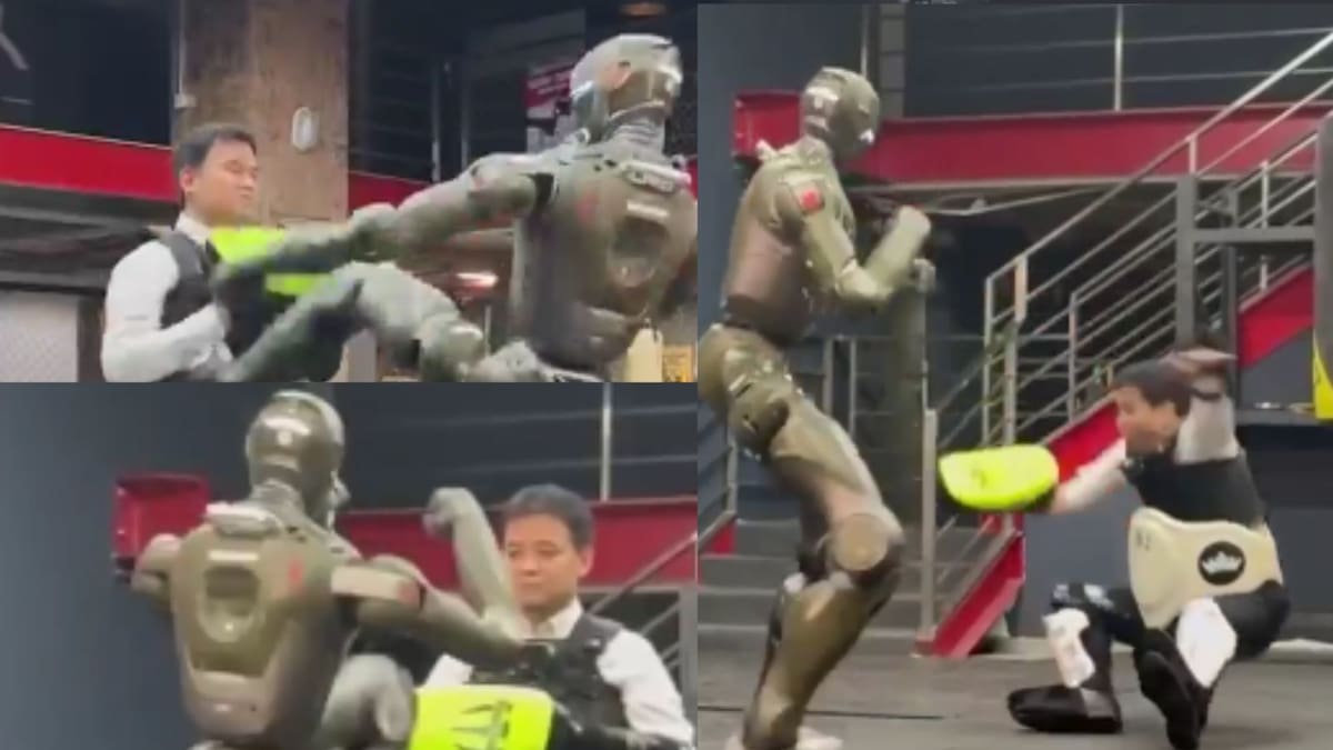 Robot humanoide derriba de una patada al CEO Zhao Tongyang durante prueba (VIDEO)