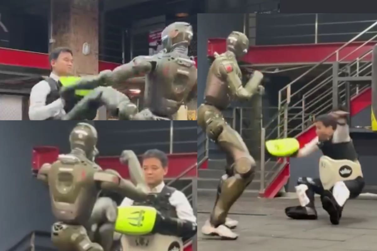 Robot humanoide derriba de una patada al CEO Zhao Tongyang durante prueba (VIDEO)