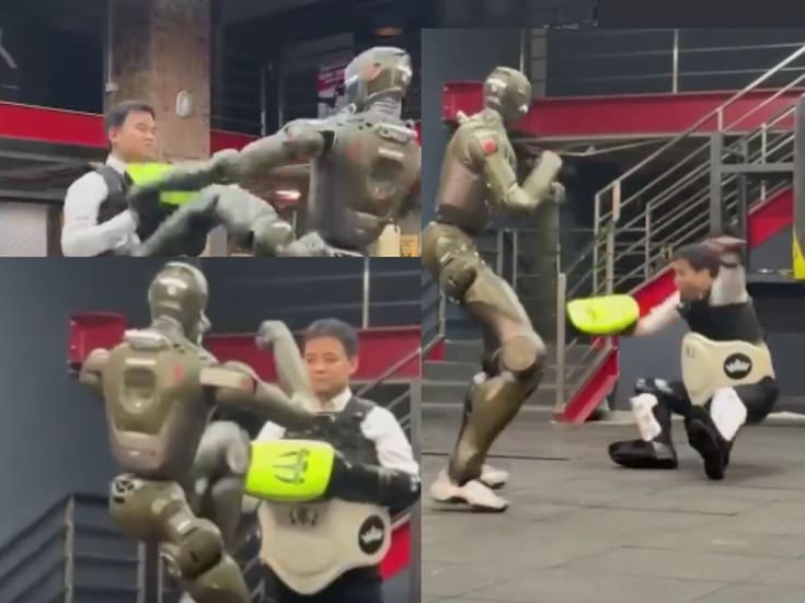 Robot humanoide derriba de una patada al CEO Zhao Tongyang durante prueba (VIDEO)