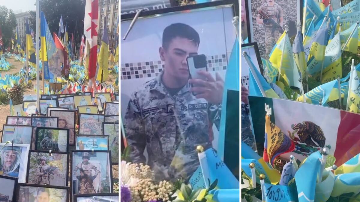 Carlos Mendoza, de 20 años de edad, soldado mexicano que presuntamente habría muerto en bombardeo ruso sobre Ucrania / capturas de pantalla de video compartido en la cuenta de X @Gia_Santos_