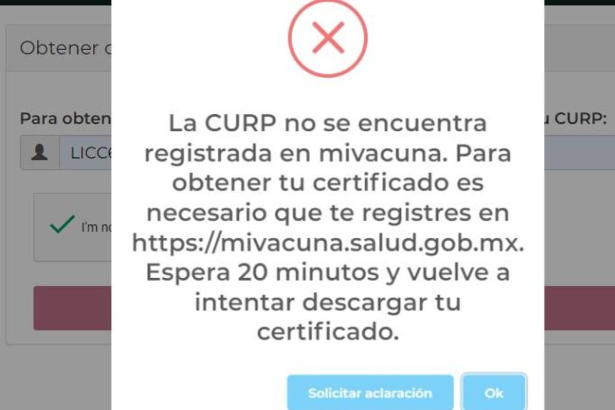 Buscan sin éxito obtener certificado