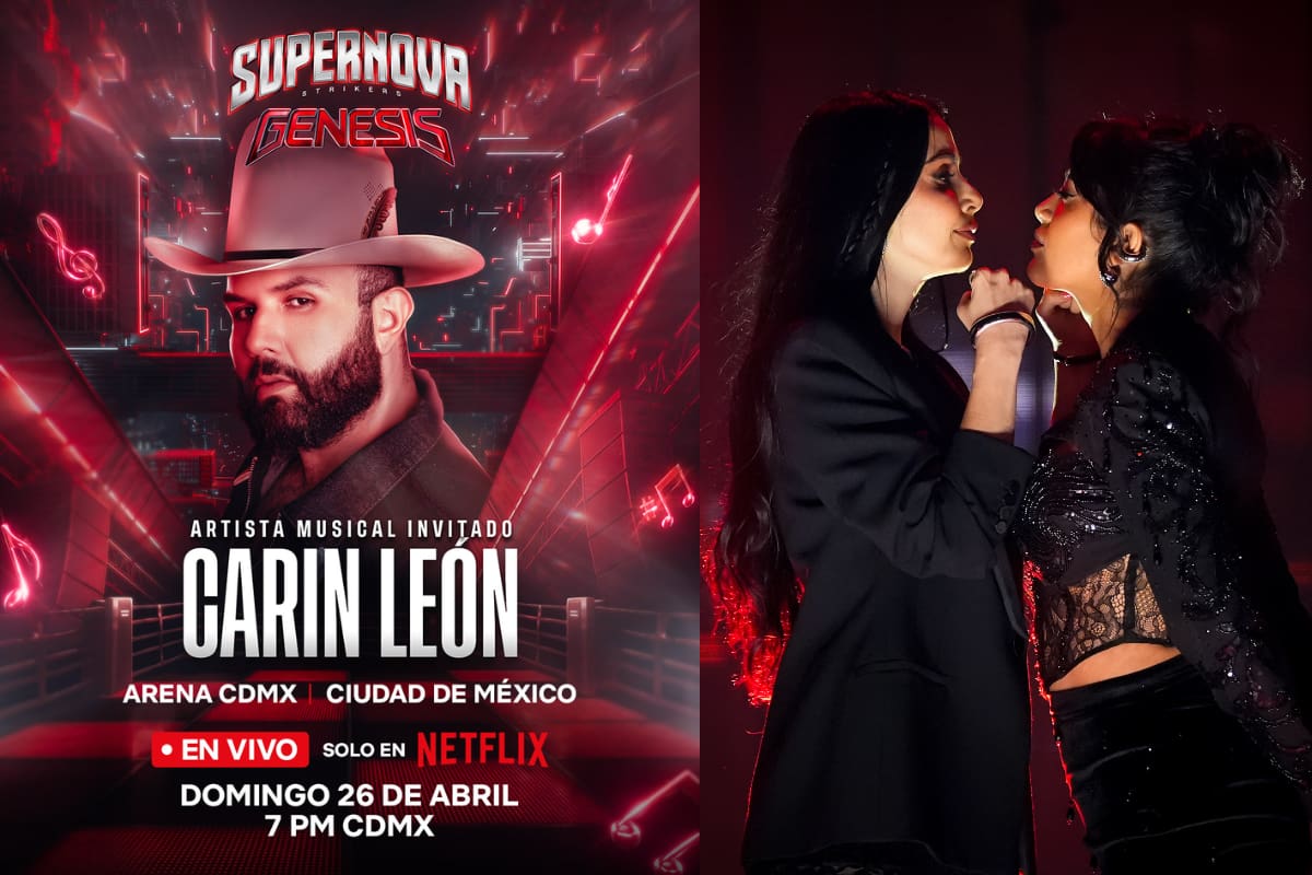 Carín León confirmado en “Supernova: Genesis 2026″al igual que Lupita Villalobos