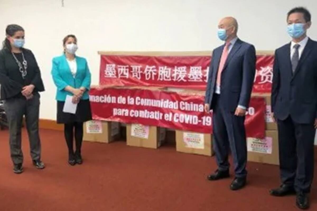 Dona comunidad china 15 mil cubrebocas a México por Covid-19