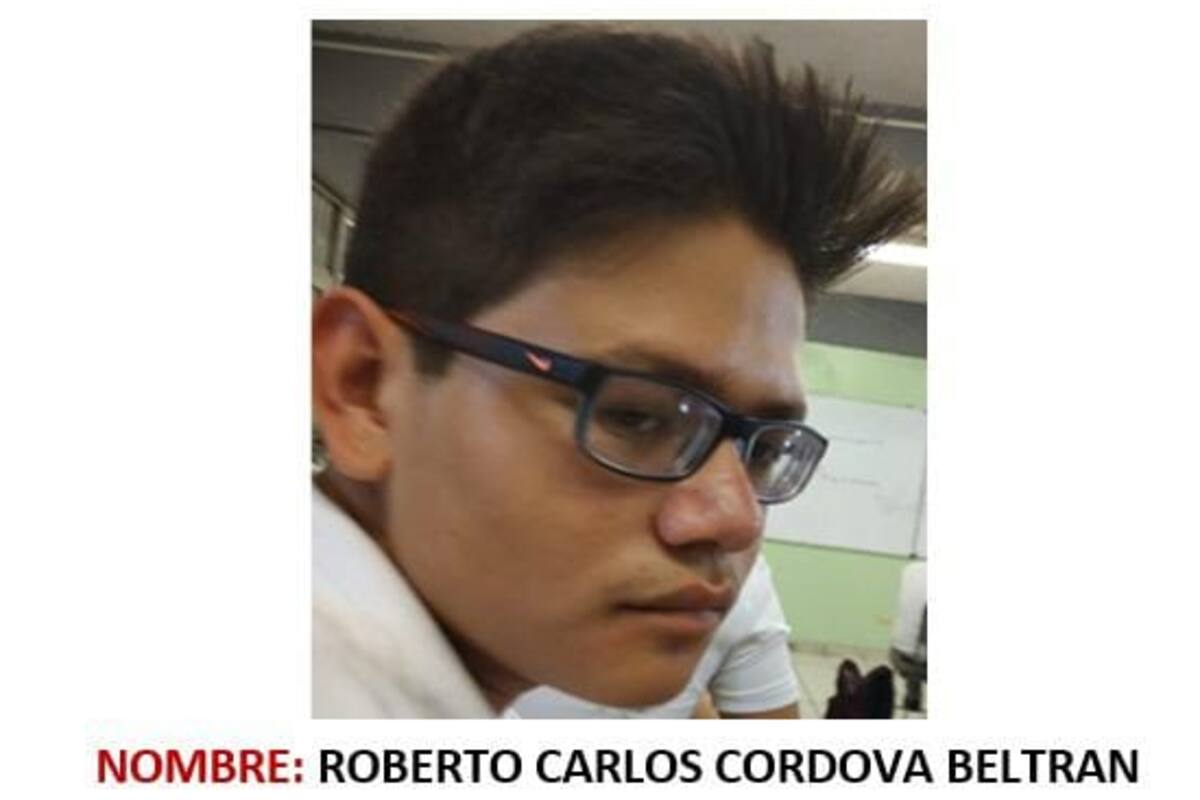 Desaparece Roberto Carlos, joven estudiante hermosillense