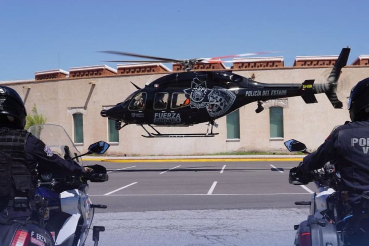 Balean helicóptero de Seguridad Pública en Chihuahua durante operativo tras detención de La Pepa