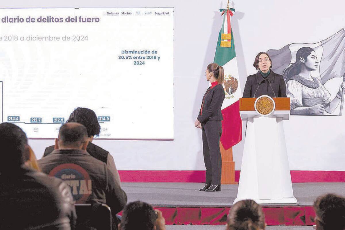 Destaca Sheinbaum baja en homicidios en el País y detención de criminal en Sonora