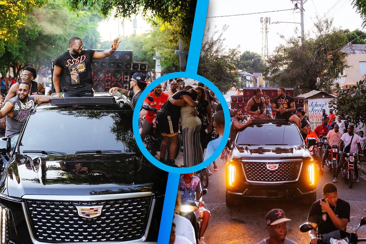 A pesar de haber perdido la Serie Mundial, Vladimir Guerrero Jr. desfiló como héroe en República Dominicana, arriba de una Escalade y escoltado por motociclistas del barrio