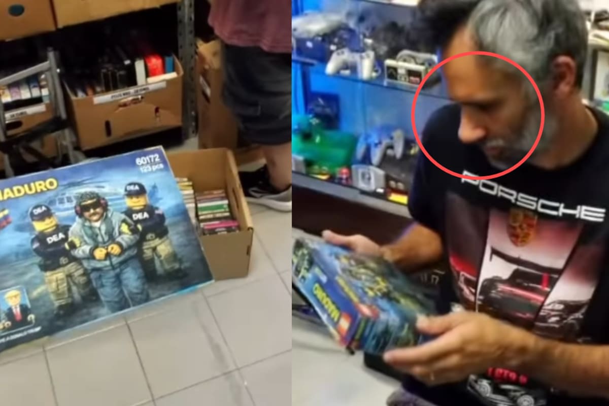 Joven va y “devuelve” una caja de LEGO con la captura de Maduro a una tienda que nunca se la vendió, como broma