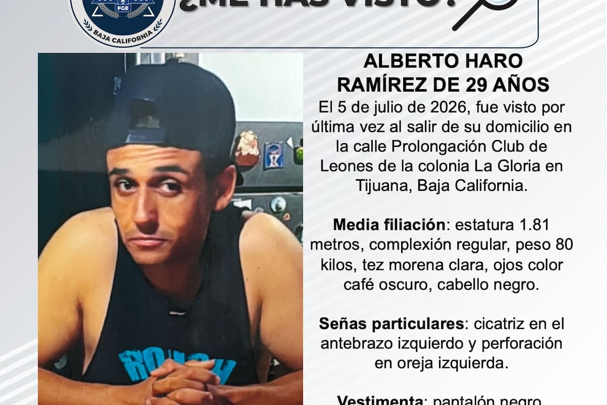 Se busca Alberto Haro Ramírez de 29 años