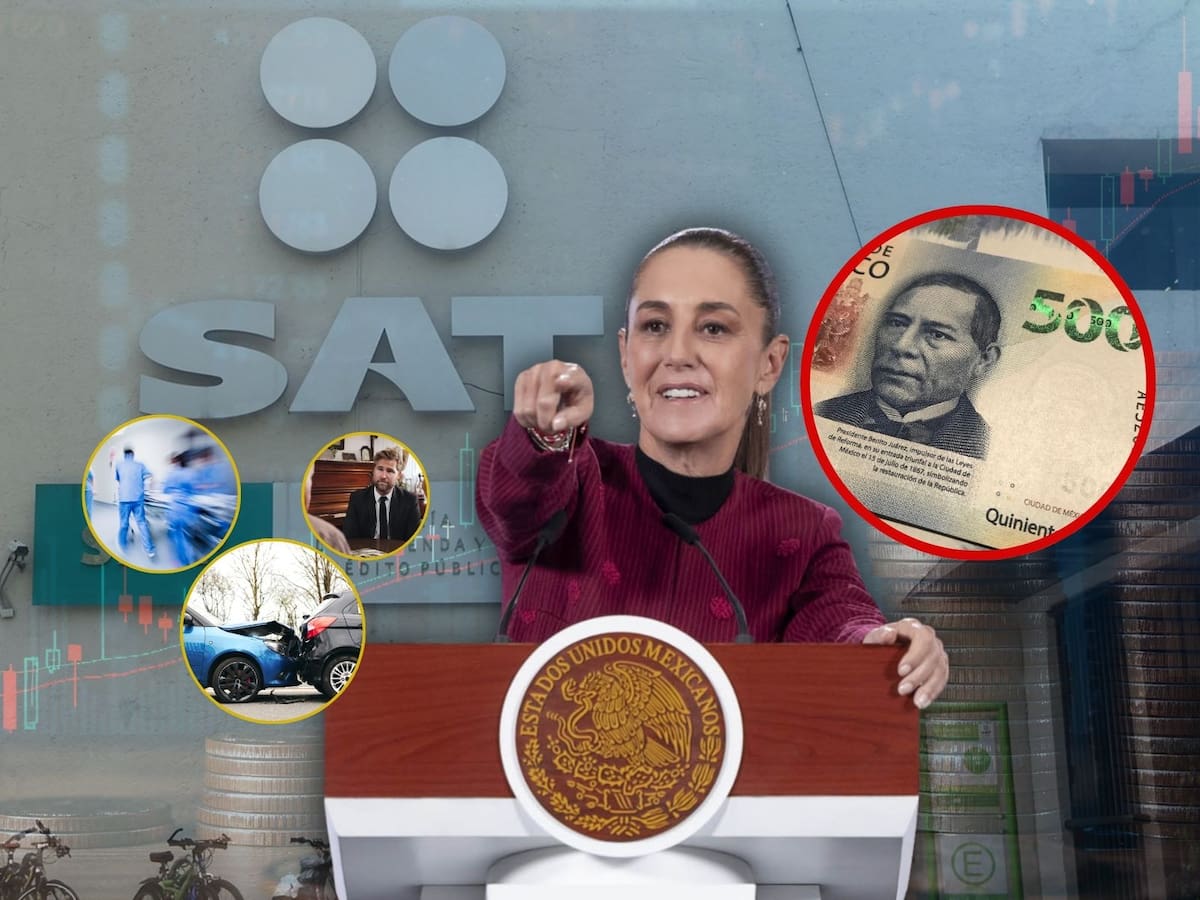 A partir de 2026, SAT endurece reglas del IVA y seguros podrían subir más de 20%: qué cambió, por qué las aseguradoras trasladarán el costo y qué significa para gastos médicos, autos y vida. | Crédito: Presidencia/Banco digital GH