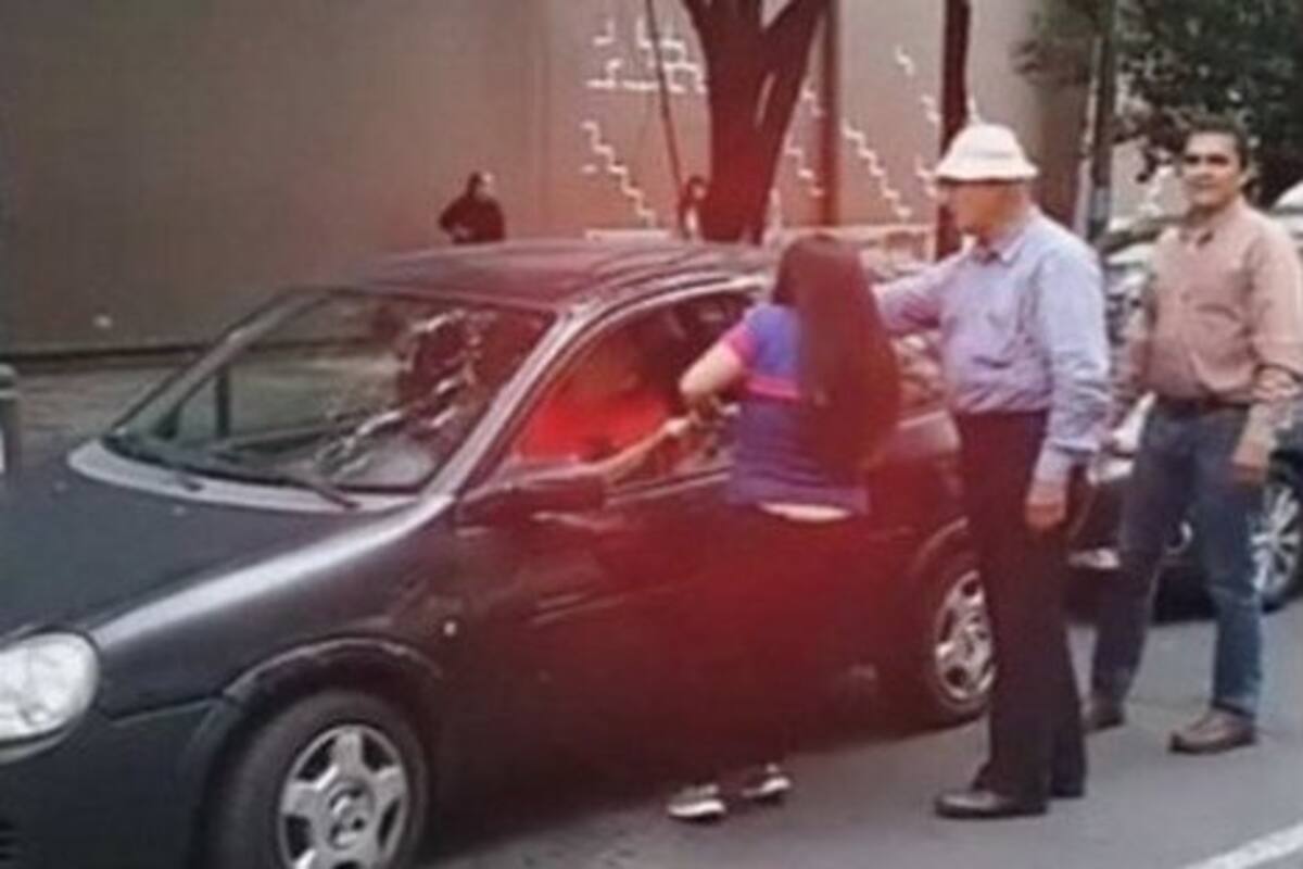 Mujer agrede a conductor y la nombran "Lady Histeria"