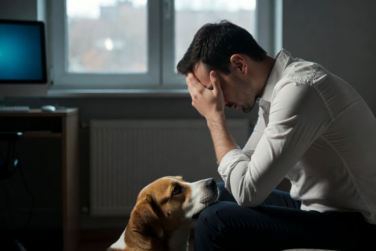 Tu estrés no se queda en la oficina: también impacta la salud emocional de tu perro, según estudio