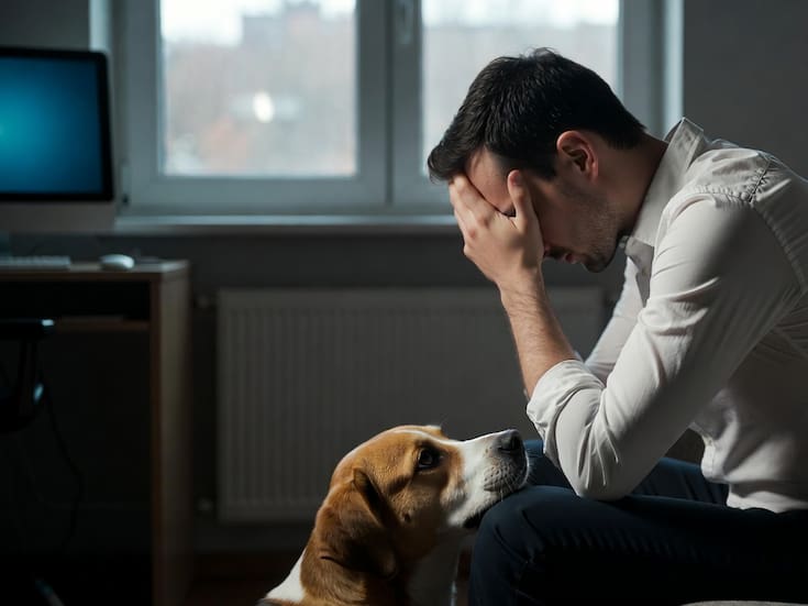 Tu estrés no se queda en la oficina: también impacta la salud emocional de tu perro, según estudio