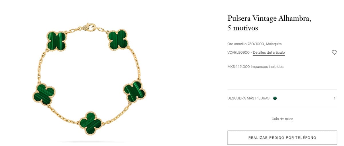 Pulsera de Adela Micha / Captura Van Cleef & Arpels