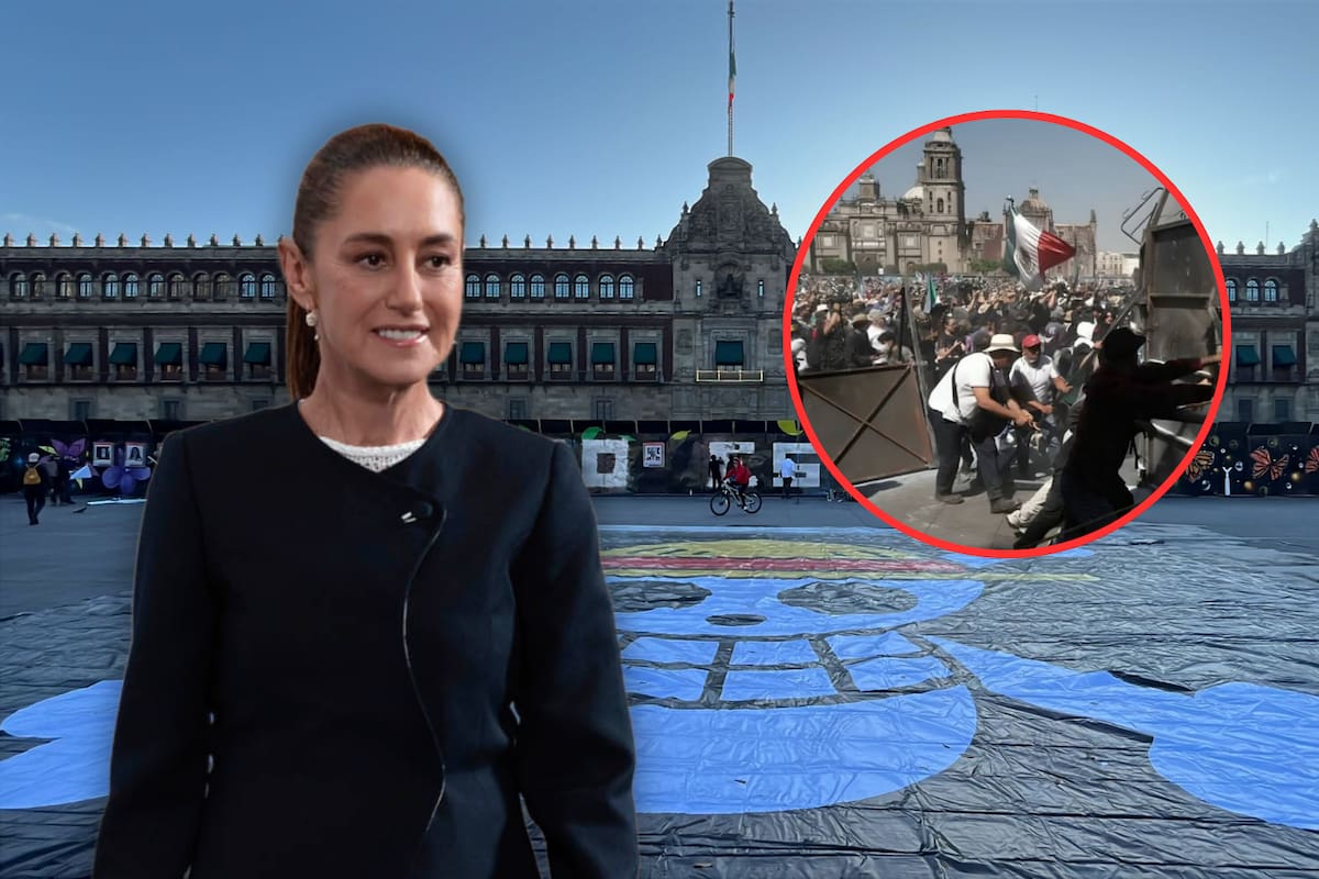 Gobierno federal reserva hasta 2030 el costo, contrato y empresa del blindaje instalado en Palacio Nacional durante la marcha de la Generación Z del 15 de noviembre tras clasificar la información como riesgo a la seguridad nacional y a la integridad de la presidenta Claudia Sheinbaum