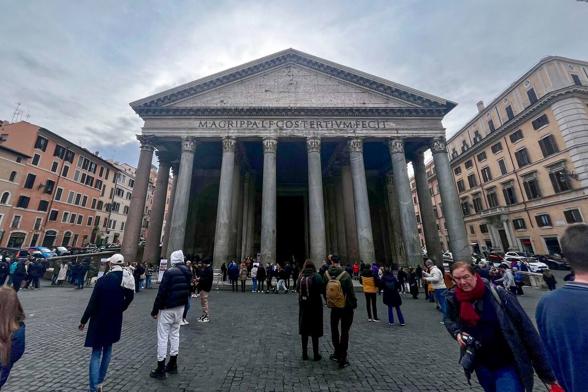 Panteón de Roma se acicala con cuidado meticuloso